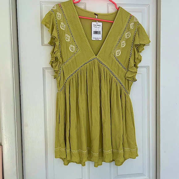 Free People Tops - Free People Tunic Citron Combo Top